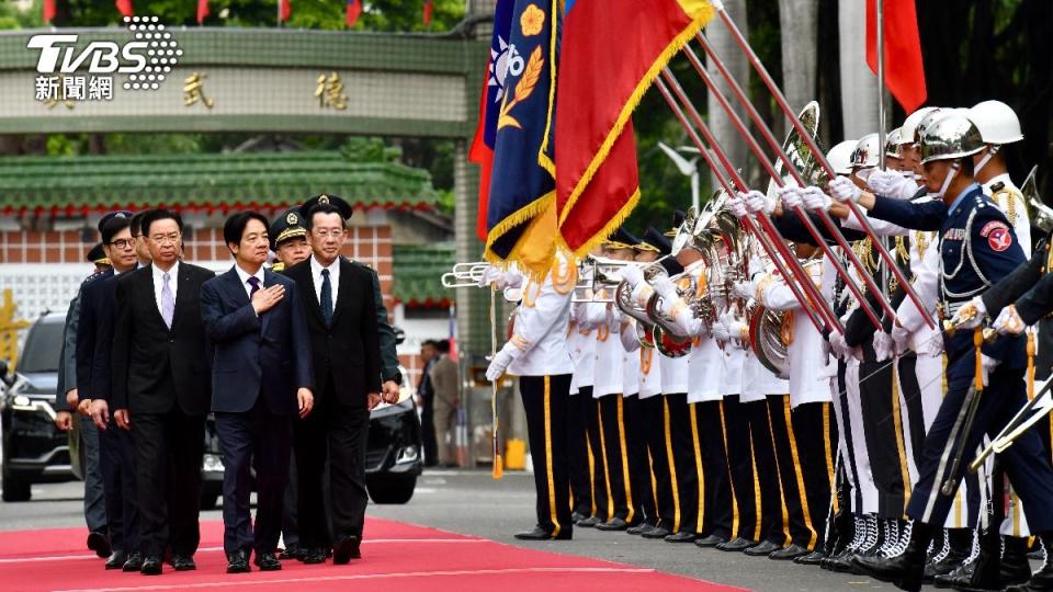 陸官學校軍樂隊正在演奏。（圖／胡瑞麟攝）