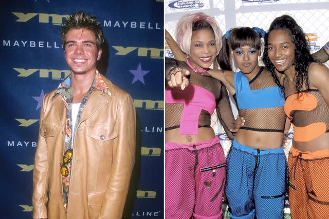 <p>SGranitz/WireImage; Ron Galella/Ron Galella Collection via Getty</p> Chilli (with TLC bandmates) and Matthew Lawrence in the '90s