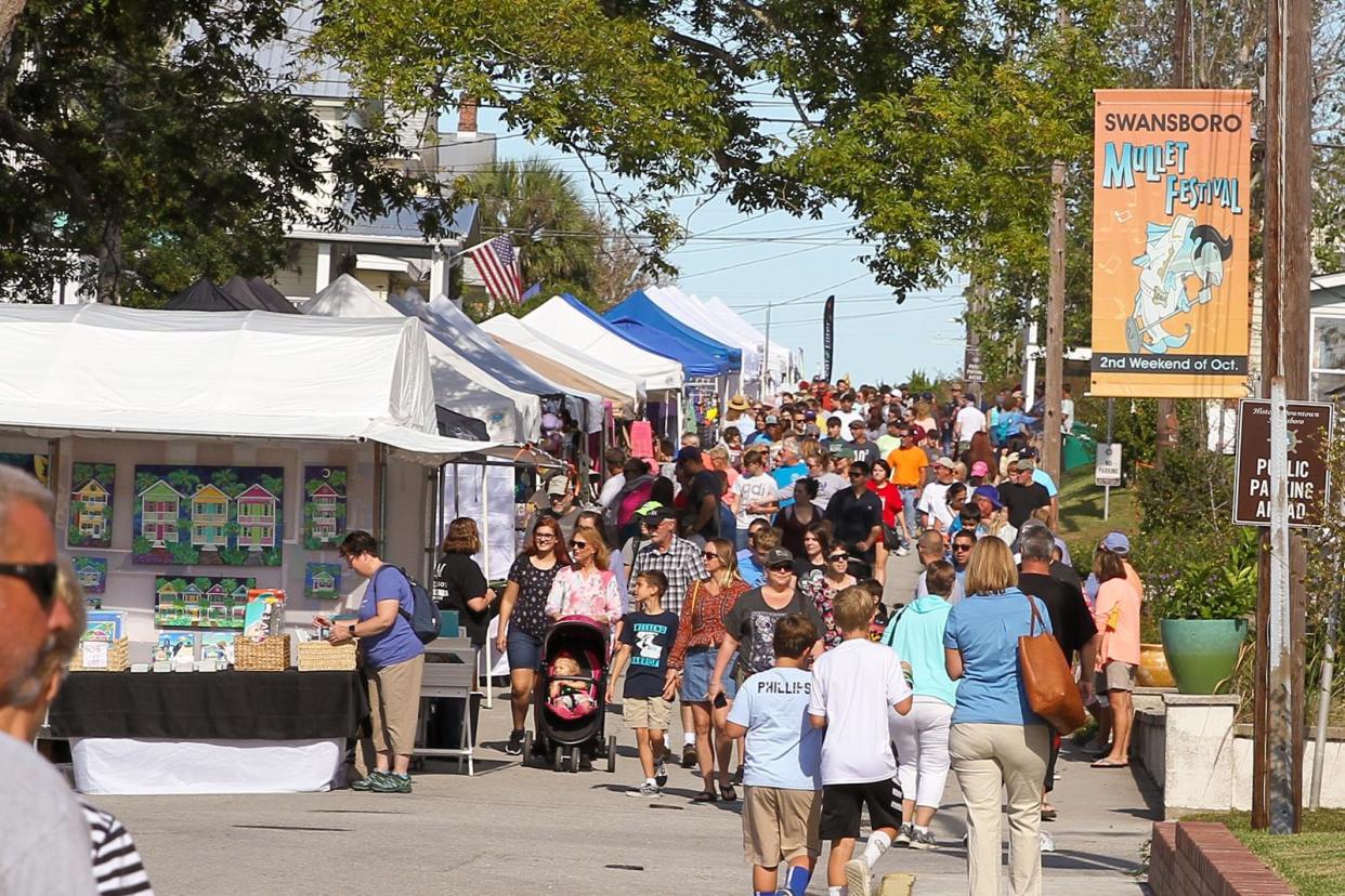 The 2019 Swansboro Mullet Festival brought out thousands as vendors, food, music, and attractions lined the streets of downtown Swansboro.