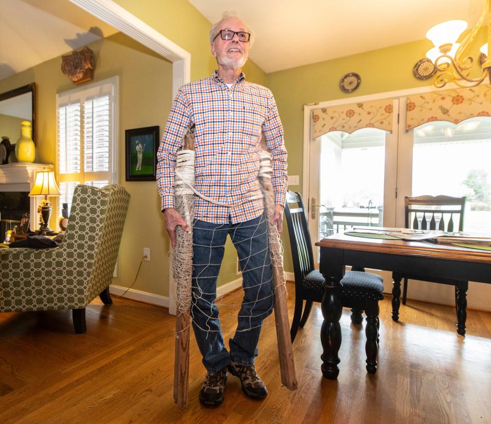 Skip Anderson has more than four decades worth of stories about his exploits in the Kentucky Derby infield. Anderson demonstrates how he smuggled a volleyball net and poles into the infield under a pair of coveralls. March 22, 2022