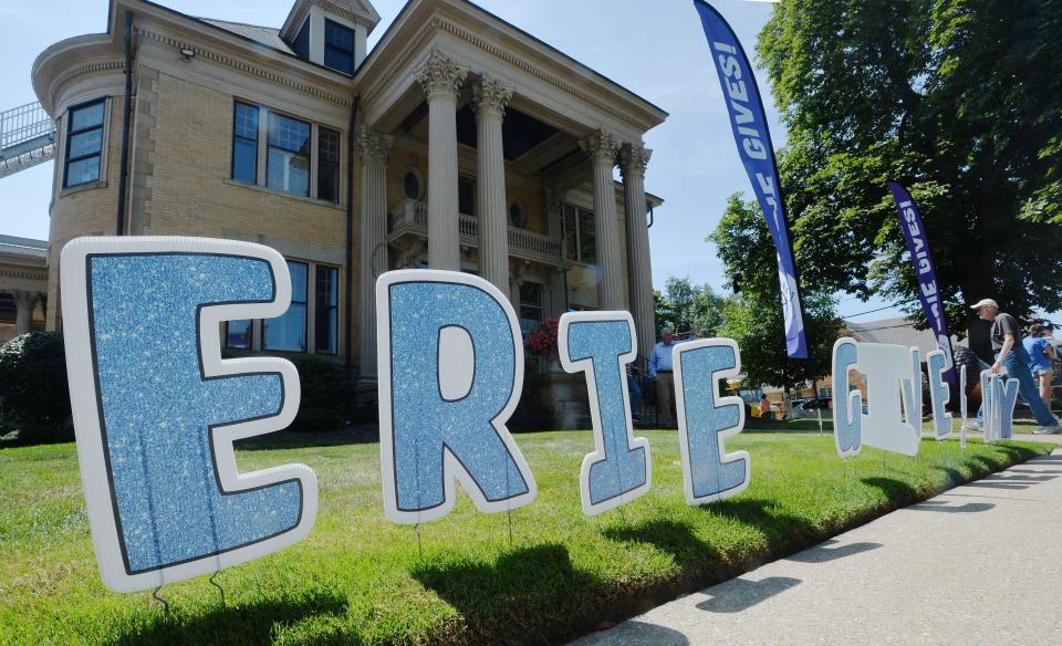 Erie Gives Day, a community-wide day of philanthropy, is celebrated at the Erie Community Foundation in Erie on Tuesday.