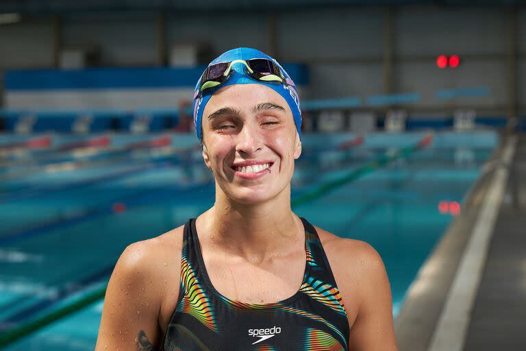 La nadadora paralímpica Ana Luz Pellitero,  ganadora de seis medallas en los Juegos Parapanamericanos Santiago 2023