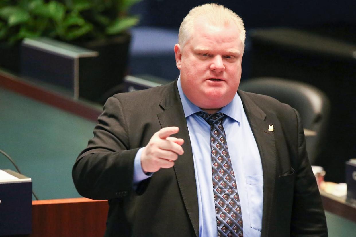 A motion set to be discussed during a council meeting on Wednesday will consider naming a football stadium at Etobicoke's Centennial Park after late Toronto mayor Rob Ford.   (Evan Mitsui/CBC - image credit)