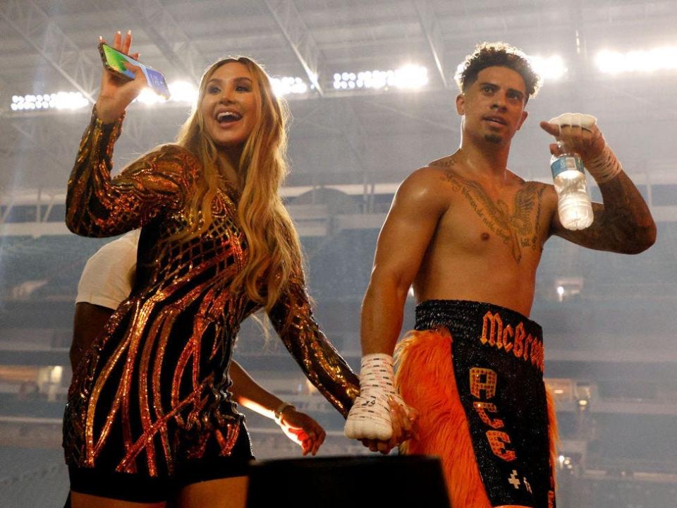 Austin and Catherine McBroom at the boxing event.