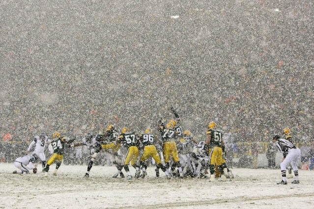 Packers NFL playoff weather at Lambeau could have snow, cold front