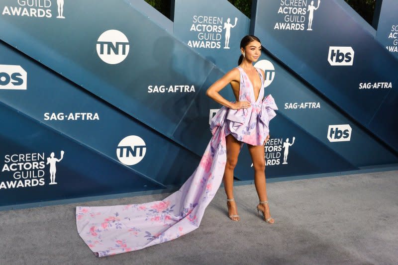 Sarah Hyland arrives for the 26th annual SAG Awards held at the Shrine Auditorium in Los Angeles on January 19, 2020. The actor turns 33 on November 23. File Photo by Jim Ruymen/UPI