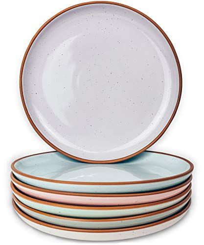 10) Ceramic Salad Plate Set