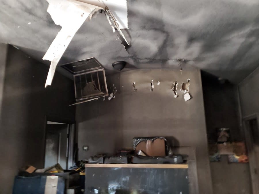 <em>A North Las Vegas family is asking the community for help after a fire destroyed their home early Saturday morning, leaving them with nothing. (Ed Pratt)</em>