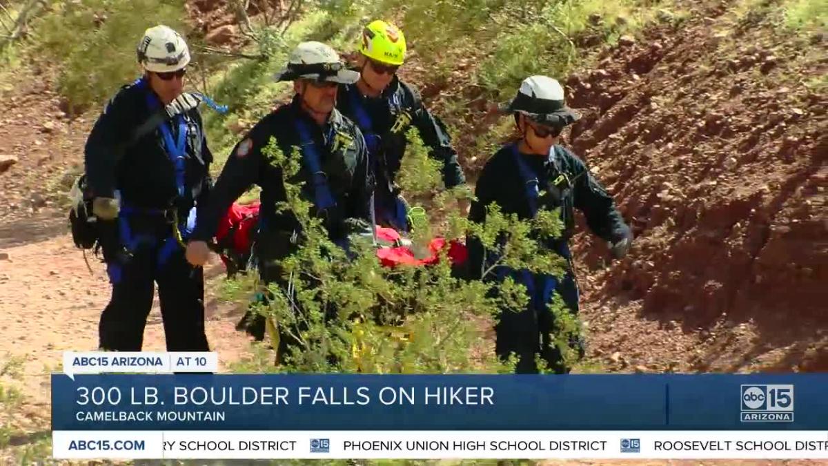 Man Trapped Under Boulder Rescued 