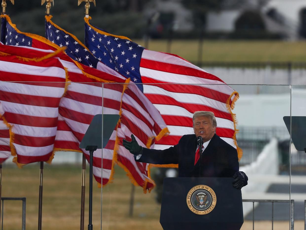 Trump at White House rally