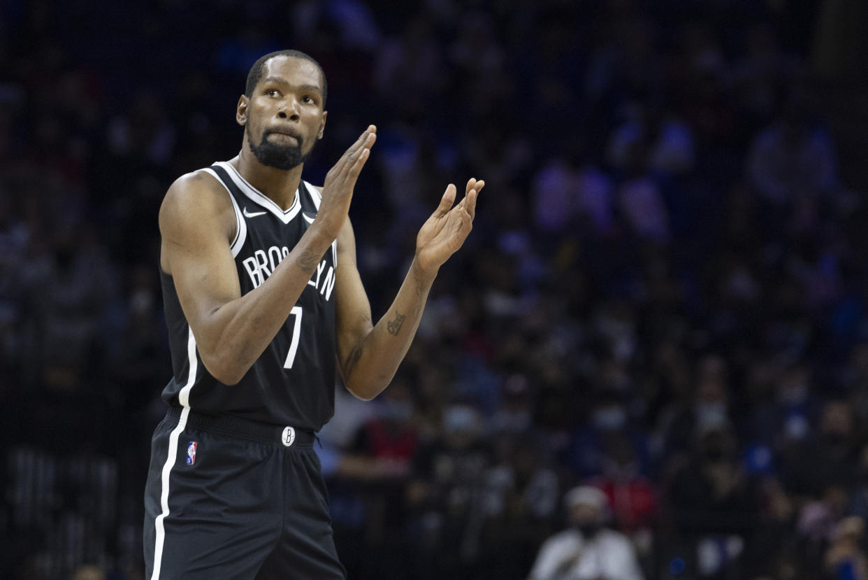 Kevin Durant with the Nets.