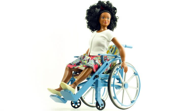 A Lammily doll in a prototype of the new wheelchair toy. (Photo: Nickolay Lamm)