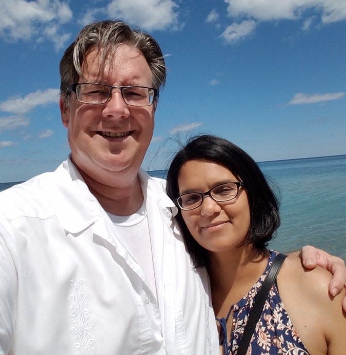 Jason and Evangeline Cleereman. Jason was killed during a traffic encounter in Milwaukee in September 2020. The defendant is arguing self-defense.