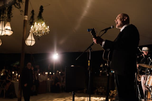 <p>Danielle Simone & Co.</p> Billy Corgan at his wedding to Chloe Mendel in Highland Park, Michigan on Sept. 16