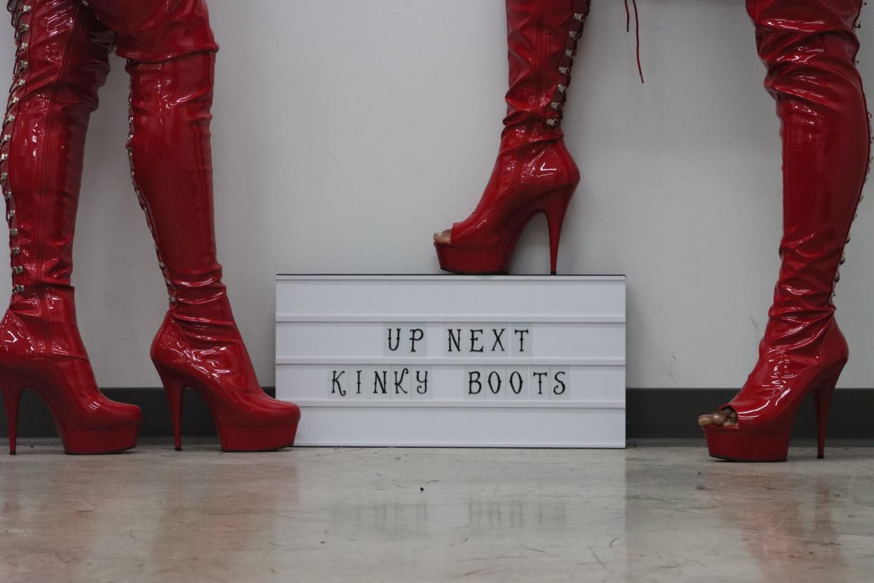 The award-winning musical "Kinky Boots," based on the 2005 British hit film by the same name and inspired by a true story, will open Thursday and run through Aug. 5 at Weathervane Playhouse.