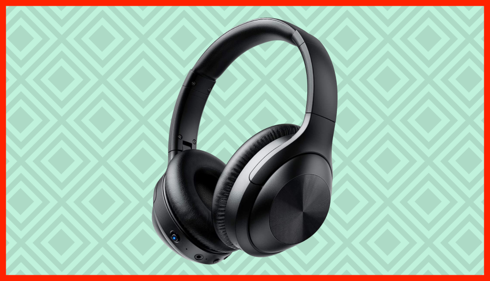 Music to your ears: These wireless headphones are on sale for just $20, with the on-page coupon. (Photo: Amazon)
