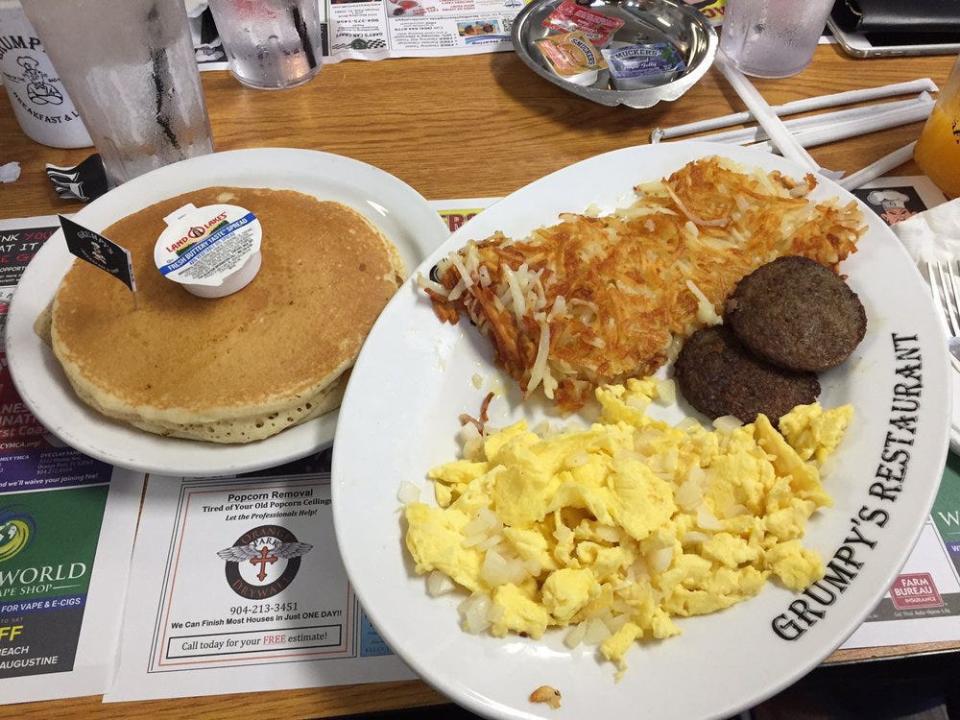 Grumpy's Big Breakfast at the diner's flagship restaurant, 834 Kingsley Ave. in Orange Park.