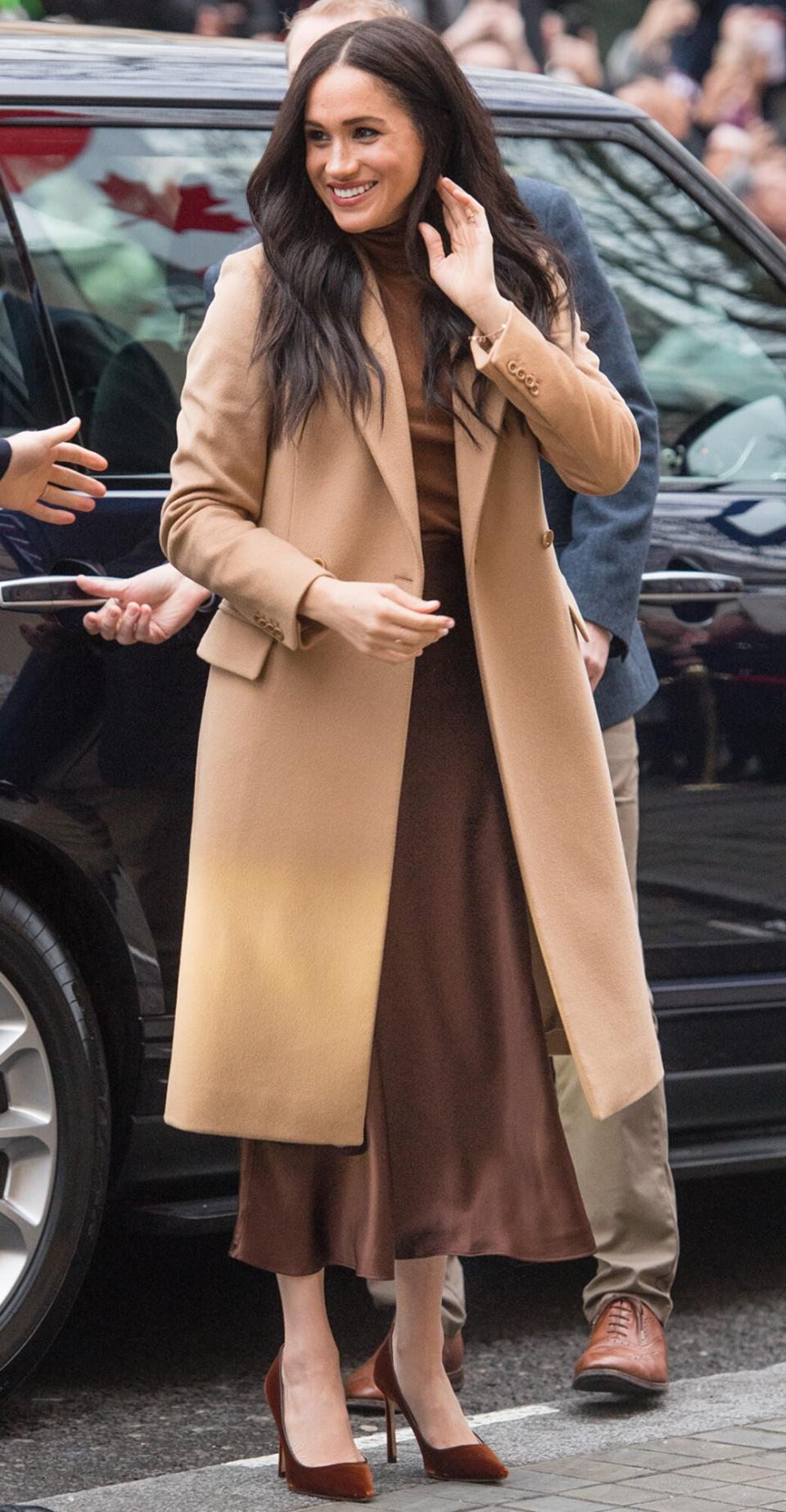 Meghan, Duchess of Sussex arriveS at Canada House on January 07, 2020 in London, England