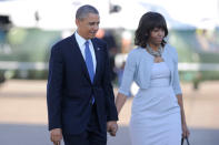<b>Platz 1: Barack und Michelle Obama</b><br><br>Barack Obama ist zwar der mächtigste Mann der Welt, seine Frau Michelle ist bei den Amerikanern aber wesentlich beliebter als ihr Gatte. Gemeinsam schafften es der US-Präsident und seine First Lady auf den Spitzenplatz des „Forbes“-Rankings.