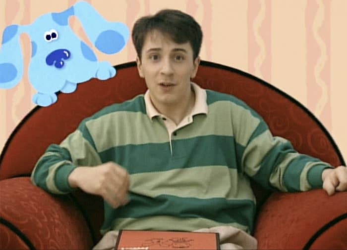 <div><p>"I went to a panel that he spoke at, and I was sobbing like a baby, especially when we sang the goodbye song. Someone asked if he looked up to Steve from <i>Blue's Clues</i>, his character, and he said that for years with a lot of his mental health issues, he never asked for help, and he finally realized that Steve from <i>Blue's Clues</i> always asked for help from everybody. <b>He said he learned that he had to ask for help like Steve.</b> This is one of the most difficult things for me to do — to ask for help. I was SOBBING, DUDE."</p><p>—<a href="https://go.redirectingat.com?id=74679X1524629&sref=https%3A%2F%2Fwww.buzzfeed.com%2Flizmrichardson%2Fwholesome-celebrity-encounter-stories&url=https%3A%2F%2Fwww.reddit.com%2Fuser%2FUnitysBlueTits%2F&xcust=6356108%7CBF-VERIZON&xs=1" rel="nofollow noopener" target="_blank" data-ylk="slk:u/UnitysBlueTits;elm:context_link;itc:0;sec:content-canvas" class="link ">u/UnitysBlueTits</a></p></div><span> Nickelodeon</span>