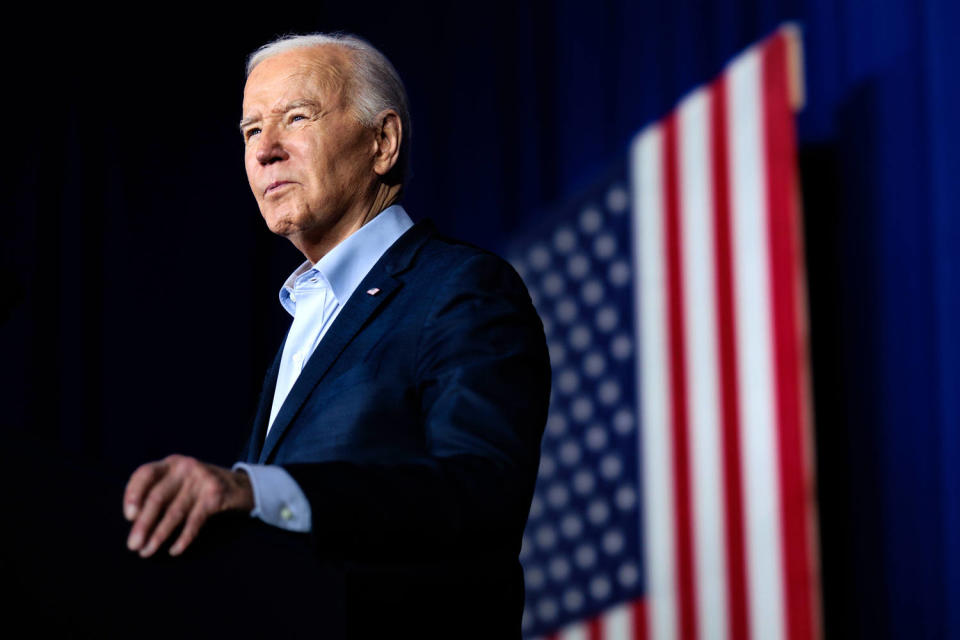 Joe Biden during a campaign event in Scranton, Pa. (Hannah Beier / Bloomberg via Getty Images file )
