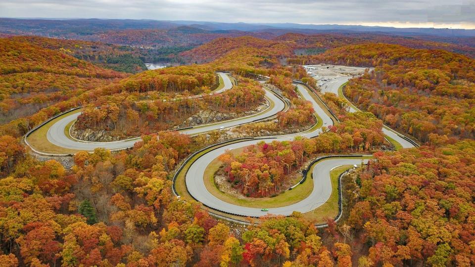 A great aerial shot of the track in the fall. <em><a href="https://www.palmermotorsportspark.com/trackinfo.aspx" rel="nofollow noopener" target="_blank" data-ylk="slk:Palmer Motorsports Park;elm:context_link;itc:0;sec:content-canvas" class="link ">Palmer Motorsports Park</a></em>