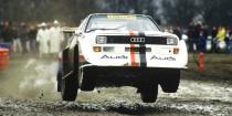 <p>Before Audi's all-wheel drive technology dominated Trans-Am racing, it was helping the company excel at rallying. Over the course of several generations, Audi's Quattro won rally after rally, culminating in the Sport Quattro S1 E2. While not quite as successful in WRC as previous versions, the S1 E2 is also notable for winning Pike's Peak's hill climb in 1987.</p>