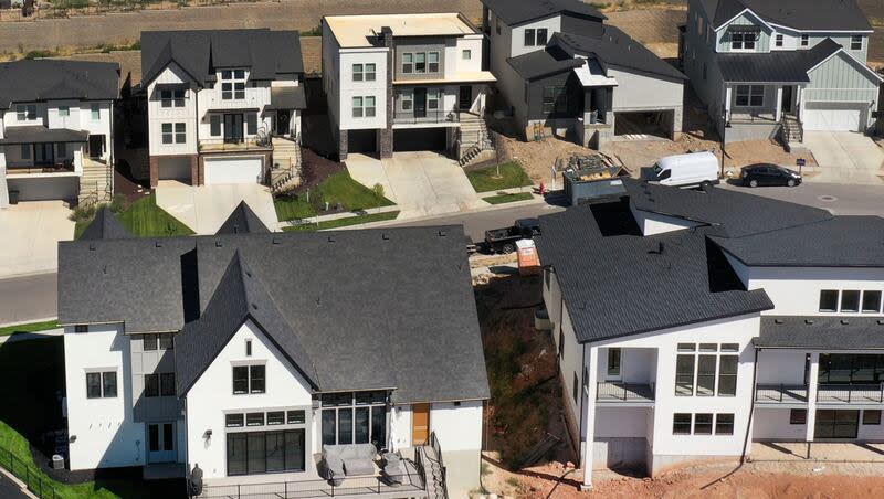 Homes are pictured in North Salt Lake on Monday, Aug. 28, 2023.