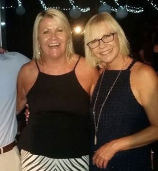 Coleen Bowen (right) and Kim Watson (left) claim they heard ‘Australians screaming for life’ on the night Wayan Sudarsa was murdered. Photo: Facebook