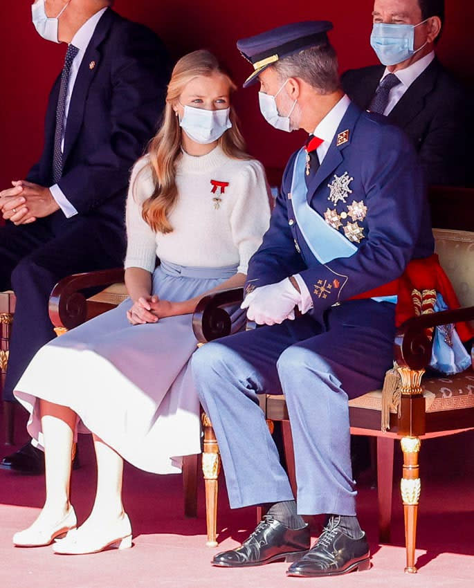 Rey Felipe y la princesa Leonor