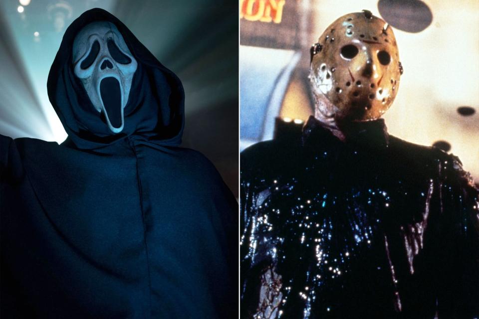 Ghostface in Scream VI and Jason Voorhees in 1989's Friday the 13th Part VIII: Jason Takes Manhattan