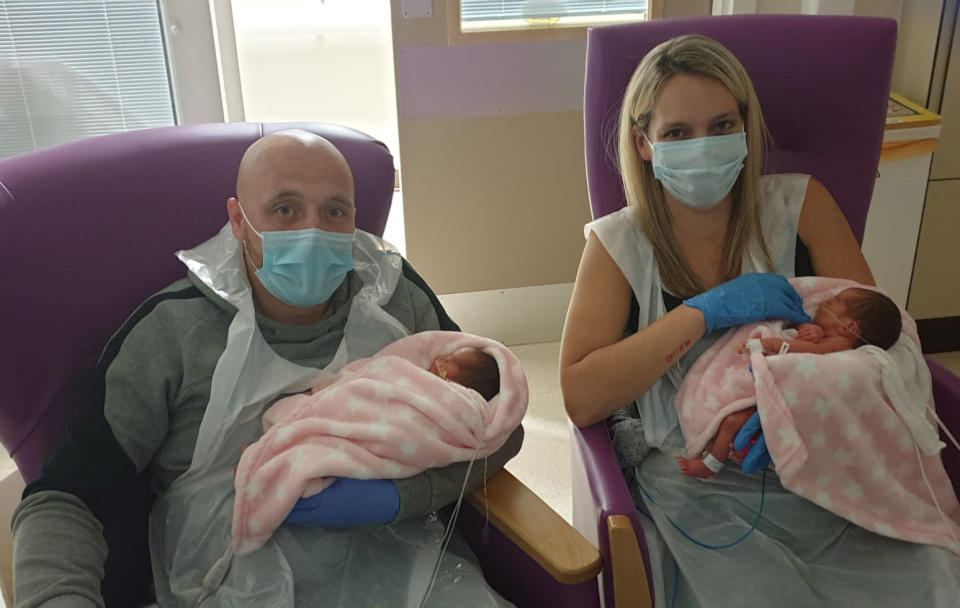 Mum of twins born with coronavirus has spoken of their 'miracle' recovery