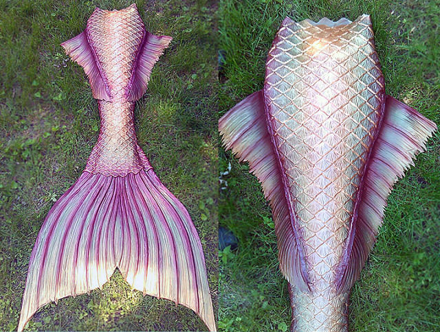 Mermaid tails can cost several thousands of dollars depending on craftsmanship and material used. (Photo: Abby Roberts, Finfolk Productions)