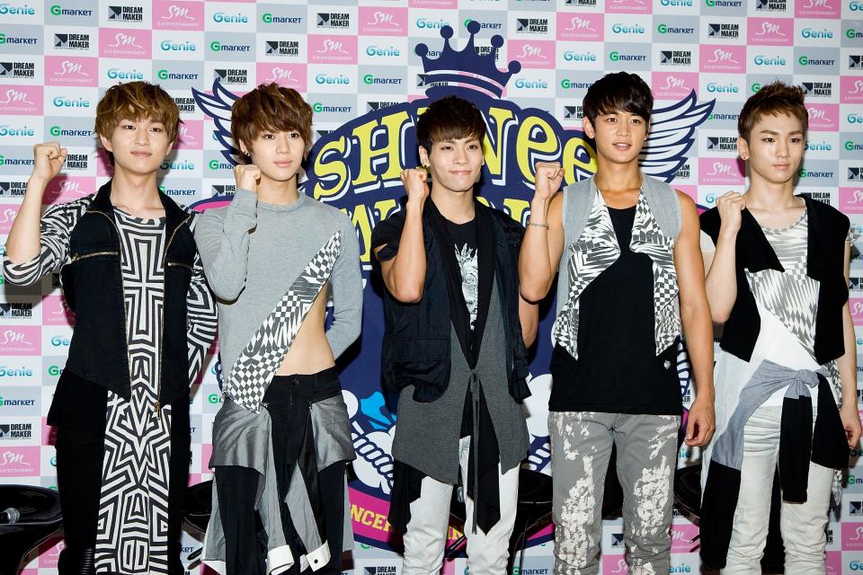 SHINee in 2012 with Key on the far right