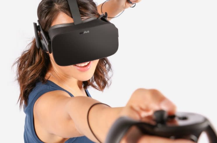 Oculus Rift and Touch Controllers.