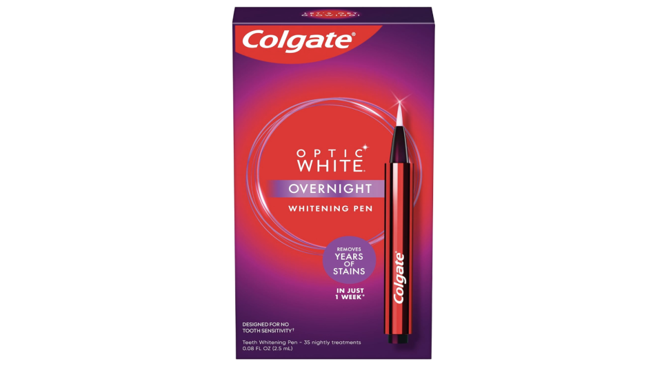 Colgate bolígrafo blanqueador de dientes nocturno Optic White. (Foto: Amazon)