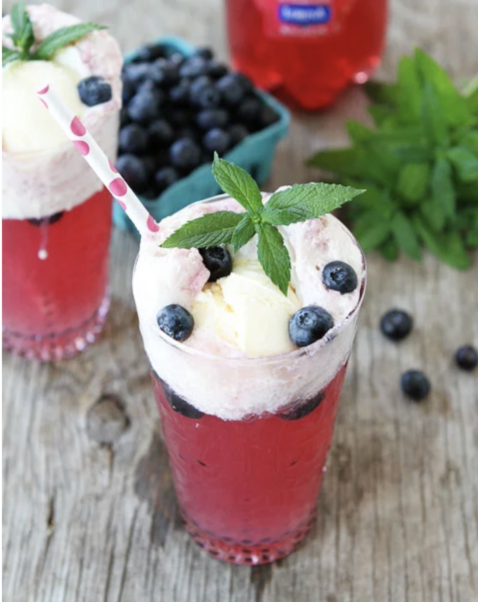 Pomegranate Blueberry Floats