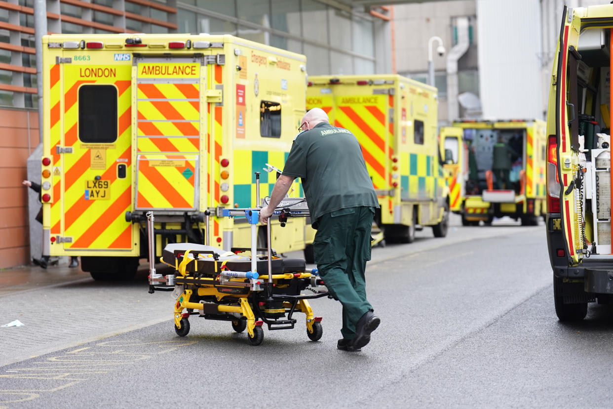 Ambulance handovers have become one of the biggest pressure points in the NHS. (PA)