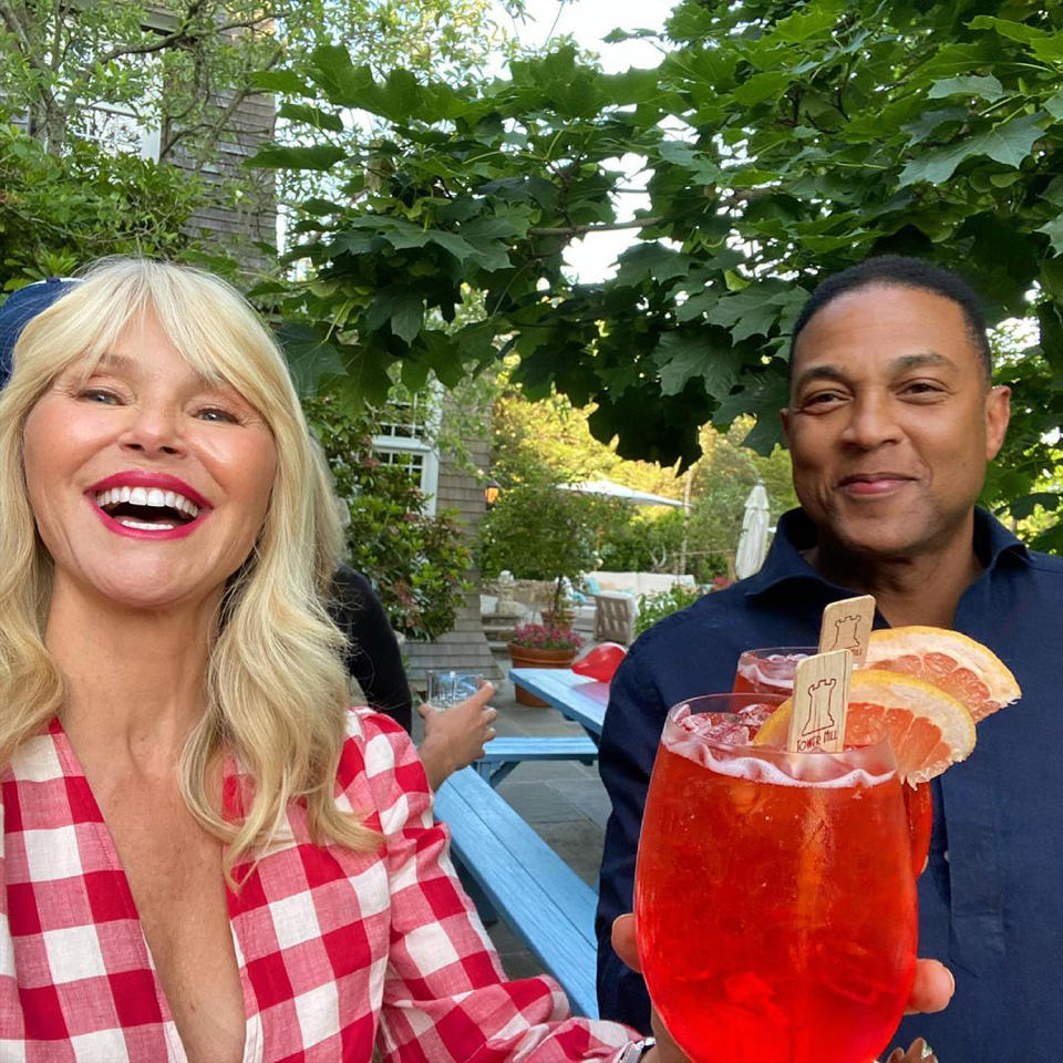 Christie Brinkley and Don Lemon