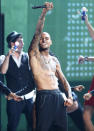 This year, Chris Brown managed to make people dislike him a little more. Why? At the beginning of 2012, it was becoming quite evident that something was going on again between him and Rihanna, even though he had a girlfriend. All the attention stirred up bad memories of the 2009 abuse, prompting WWE star CM Punk to challenge the singer in February to a battle in the ring. Chris’ response? He accused the wrestler of using steroids in a series of tweets he eventually deleted. A day later, Chris was accused of snatching a cell phone out of a female fan’s hand and drove off after she took his pic in Miami. In May, after model Chrissy Teigen tweeted a joke about Brown lip-synching during his Billboard Music Awards performance, his fans verbally attacked her. Some even told her to kill herself! Chris eventually called Team Breezy off, but only so Teigen (John Legend’s fiancée) would stop making herself out to be a victim. In June, Brown was injured during a NYC bar brawl with Drake, reportedly over Rihanna. Three months later, he failed a random drug test, but got off because he has a medicinal marijuana card in California. After a year of reportedly hooking up with Rihanna behind his gal pal’s back, Brown released a video in October where he claimed he loved both Karrueche Tran and RiRi and didn’t understand why he couldn’t be with both of them. Brown even ticked off some people on Halloween when he dressed up as a Taliban fighter. If only we could ship him off to the Middle East.