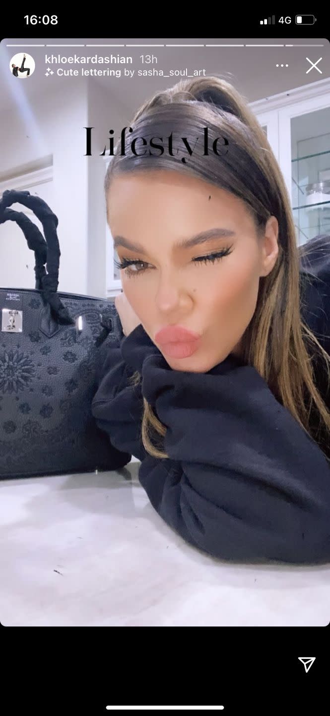 Photo credit: Instagram/khloekardashian