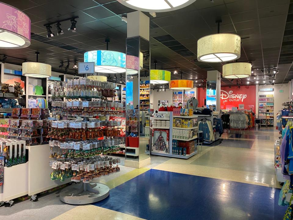 Inside the Disney Outlet store in Elizabeth, New Jersey.