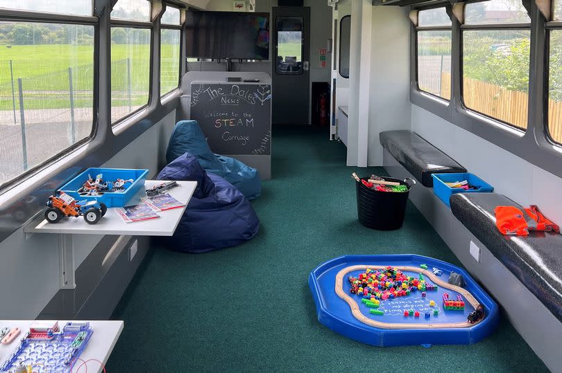The converted train for SEND students at The Dales School in Blyth, which has won a Love Northumberland award.