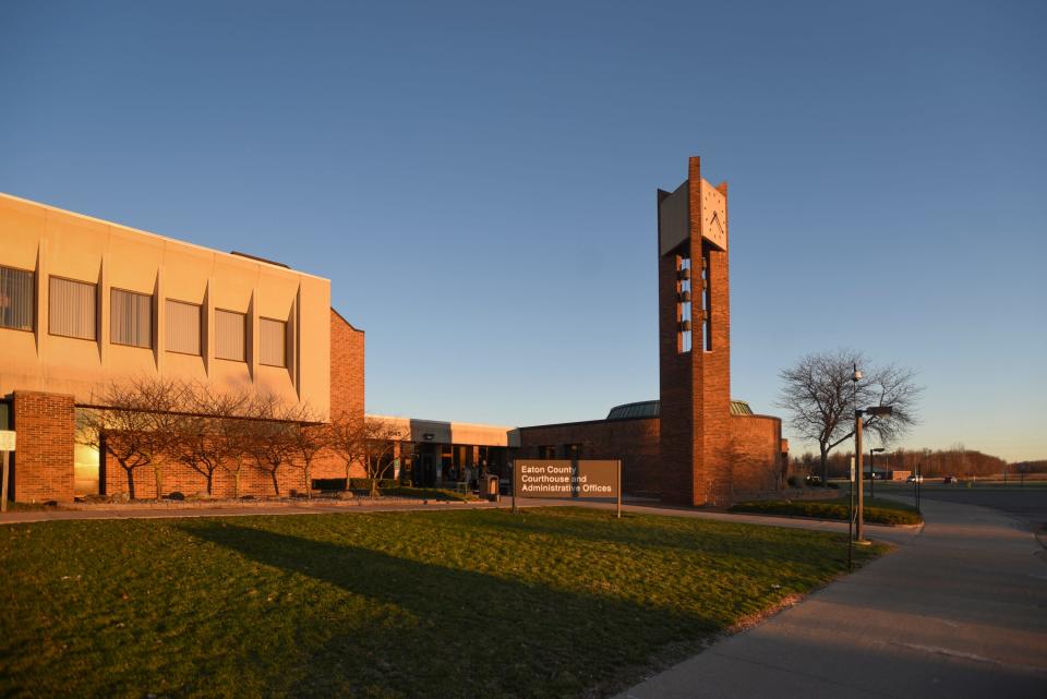 The Eaton County Courthouse in Charlotte.