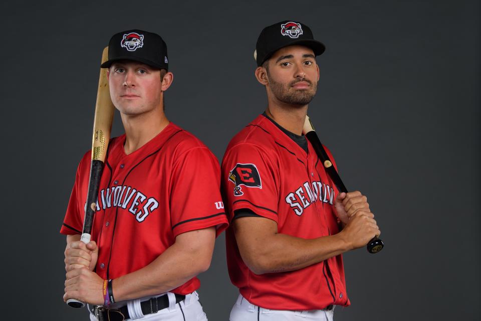 Spencer Torkelson, left, and Riley Greene are headed to Triple-A Toledo together, but what we're really going to miss are the promotional photos from Double-A Erie.