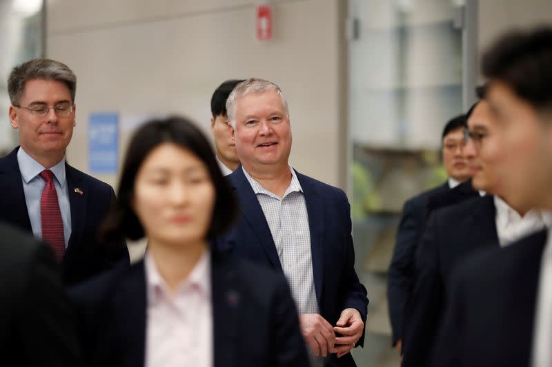 U.S. Special Representative for North Korea Stephen Biegun arrives at Incheon International Airport in Incheon