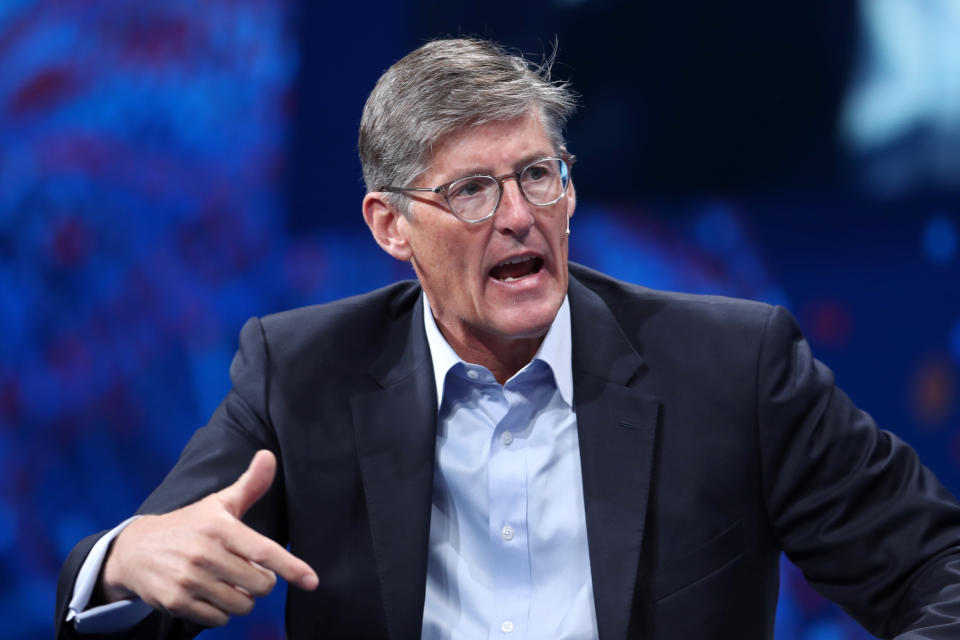 Michael Corbat, CEO of Citigroup, speaks at the Milken Institute's 21st Global Conference in Beverly Hills, California, U.S. April 30, 2018. REUTERS/Lucy Nicholson