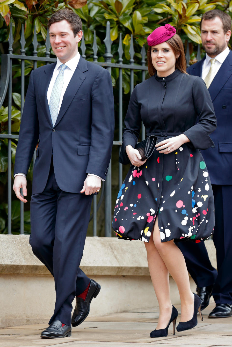 La misa del Domingo de Pascua tiene lugar en Windsor y es una de las celebraciones más destacadas para los miembros de la realeza. Eugenia de York y Jack Brooksbank fueron a este evento en 2018, ya como prometidos. (Foto: Max Mumby / Getty Images)