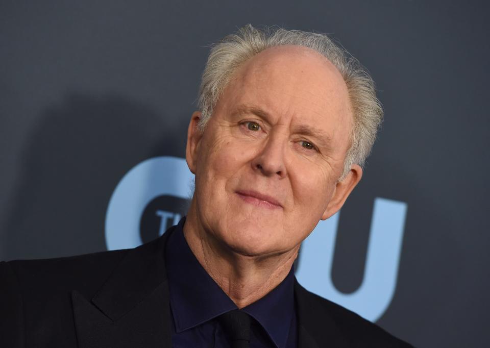 John Lithgow arrives at the 25th annual Critics' Choice Awards on Sunday, Jan. 12, 2020, at the Barker Hangar in Santa Monica, Calif.