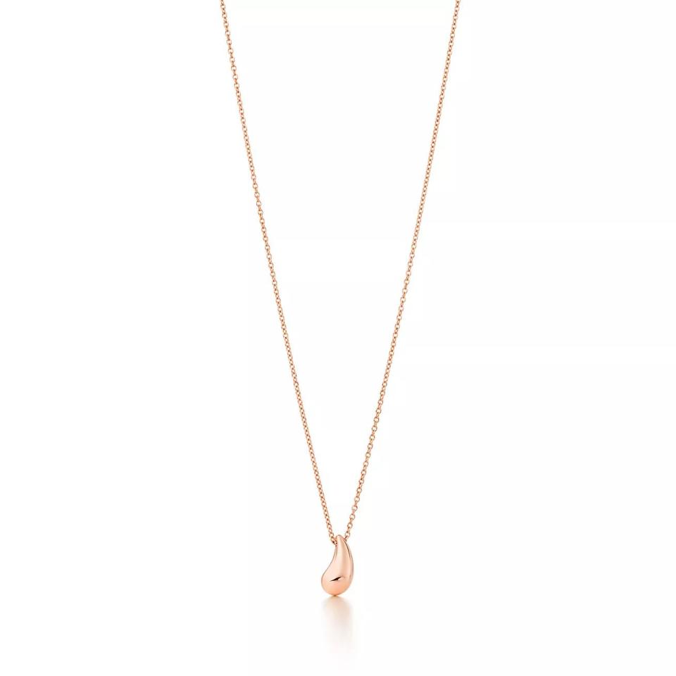 <p><a href="https://www.tiffany.com/jewelry/necklaces-pendants/elsa-peretti-teardrop-pendant-28552939/" rel="nofollow noopener" target="_blank" data-ylk="slk:Shop Now;elm:context_link;itc:0;sec:content-canvas" class="link ">Shop Now</a></p><p>Elsa Peretti Teardrop Pendant</p><p>$1650.00</p><p>tiffany.com</p>